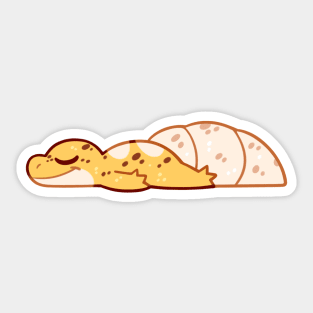 Sleeping Leopard Gecko Sticker